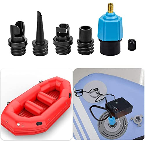 Air Valve Converter SUP Adapter - Universal Board Pump Accessories for Inflatable Boat and Stand Up Paddle Board with Inflatable Adaptors (Blue)