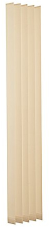 Ventanara® Lamellen einzeln 89mm Ersatzlamellen für Lamellenvorhang Vertikaljalousie (180 cm 13 Stück, beige raumverdunkelnd)