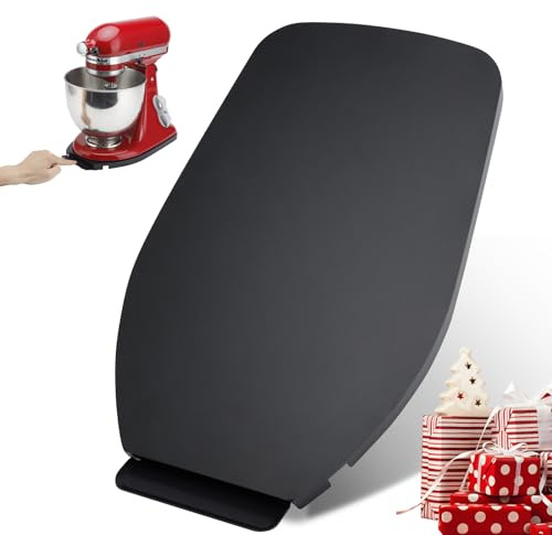 Sliding Tray for KitchenAid Stand Mixer 4.5-5 Qt,Kitchen Appliance Slide Tray with Smooth Rolling Wheels, Metal Black Rolling Tray Easy Moving Slider for Kitchen Countertop Appliances