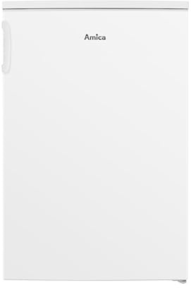 Amica Kühlschrank mit Gefrierfach 107 L 84,5x54,9x55,7 cm KS 361 300 W | 94 L Kühlteil, 13 L Gefrierteil, Automatische Abtauung, LED Beleuchtung, Gemüseschublade, Leiser Betrieb, Eiertablett