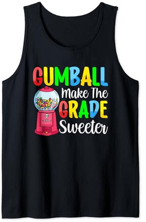 Gumball Make The Grade Sweeter Candy Vending Machine Gumball Tank Top
