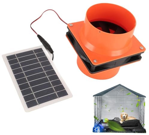 Ventilatore a energia solare | Ventilatore silenzioso per serra Estrattore