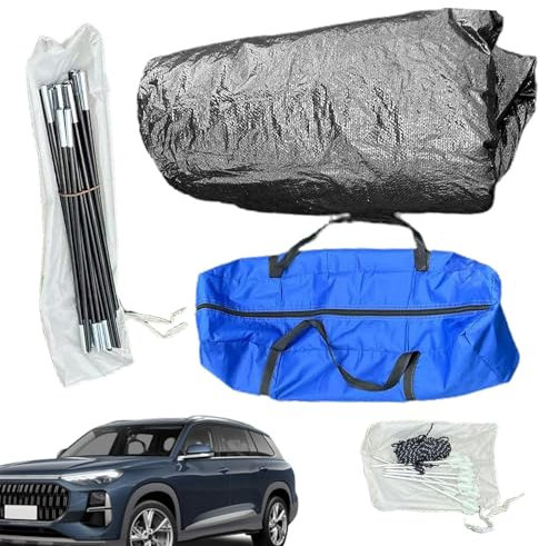 Kofferraumzelt, Heckklappe, Schattenmarkise, Heckklappenzelt, Sichtschutz, Gepäckgitter, tragbar, Umkleidekabine, geringes Gewicht, für Camping, regendicht, Camping, Autozelt