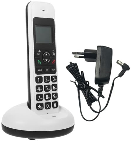 OSALADI 1ensemble Téléphone sans Fil à Modèle Numérique Extensible Parfait pour Maison Bureau avec Écran LCD Conçu pour Personnes Âgées s Malvoyants