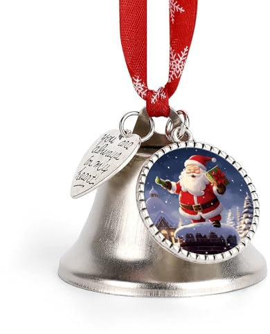 Weihnachtsglocken Hängende Klingelglocke Metall Weihnachtsschmuck Frohe Weihnachten Weihnachtsmann Glocke Schlitten Weihnachtsbaum Hängende Ornament Anhänger Dekorative Kuhglocken für