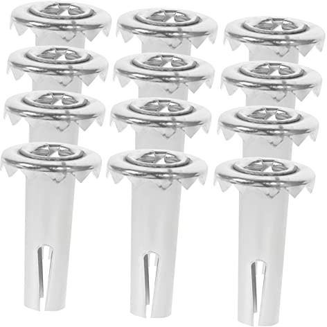 MUCKLILY 30 Stück Metallrollenbuchsen aus Eisen für Holzmöbel Stabile Rollenhalterung mit Hoher Härte Ersatz für Lenkrollenschaft und Möbelrollen