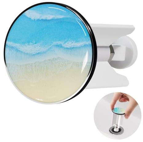 1 Pezzi Tappo Lavandino Bagno Universale, Tappi per Lavandino Bagno da 40 mm, Tappi Lavandino Bagno di Qualità,Tappi Per Lavandino,Per Lavabo da Cucina e Bagno,Lavabo,Tappo Bidet, Spiaggia