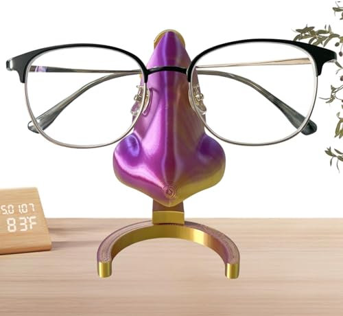 Brillenhalter, Brillenorganisator – Nasenauftritt in Form einer bedruckten Nase, Bürodekoration für Zuhause, kreatives Brillendisplay für Brillen, Sonnenbrillen