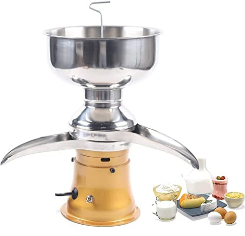 Mousseur à lait, centrifugeuse électrique, écrémeuse professionnelle, matériau de qualité alimentaire, sûr et sain, réglable pour lait de brebis, de chèvre ou autres produits laitiers, jaune