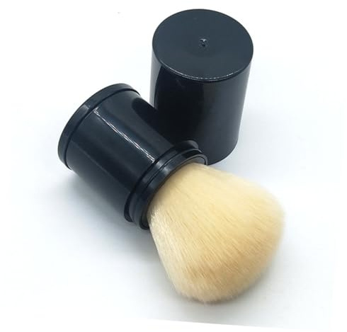 LRXIYODE Brocha Telescópica para Rubor Profesional Cerdas Sintéticas, sin Desprendimiento, Mango Portátil para Uso Diario y Profesional en Maquillaje