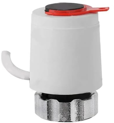 1 attuatore per riscaldamento a pavimento, distributore di acqua, attuatore termostatico per sistema di riscaldamento a pavimento domestico (bianco normalmente chiuso)