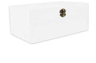 Holzbox mit Deckel Weiß – Aufbewahrungsbox aus Naturholz – Holzkiste zur Aufbewahrung & Dekoration – Weiße Holz-Kiste mit Deckel für Haushalt, Küche & Wohnzimmer – Deko Box aus Holz vielseitig nutzbar