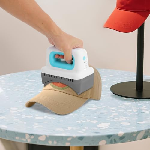 GIDRLL Transferpresse Mini Heizpresse Maschine Tragbare Bügelpresse mit 4 Heizstufen & Isolierter Sicherheitsbasis für Schirmmützen, Baseballmützen, Kindermützen, Fischerhüte