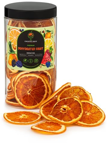 Dehydrated Orange Slices Wheels | 100% Natural Air-Dried Citrus Fruit Slices | Dried Orange Wheels for Garnishing Cocktails, Gin, Baking, Teas & Crafts | Vegan & Gluten-Free | 175g
