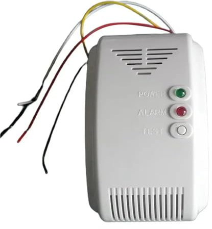 DRAUXI Detector de Gas 12 V, Sensor propano y butano, Alarma Natural for, GLP, Autocaravana para Coche RV