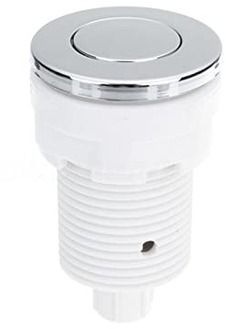 Push Button Switch Garbage Disposer Air Switch Kit Air Pressure Bath Switchs For Bath Tub Spa Sink Top Waste Garbage Disposal Switchs for Kitchen Home(COLOR:32mm White)