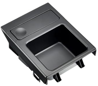 VAVGKDKPZB Universal Becherhalter Auto Für E46 Serie 1999–2006 Doppelloch-Auto Aufbewahrungsbox Vorne In Der Mitte Münz- Und Getränkehalter 51168217953 Getränkehalter Autos(Black 3)