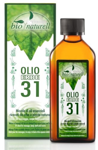 Aceite de hierbas orgánico 31 100 ml Vitamol revitalizante para masajes musculares y aromaterapia - No graso