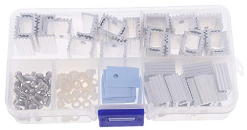 Homyl Dissipatore di Calore in Alluminio TO-220 Kit Raffreddamento per Transistor