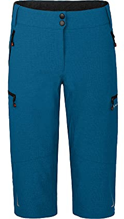 Bergson Vina Capri | Damen 3/4 Radhose 2in1 (mit gepolsterter Innenhose) - Funktionelle Damen 2in1 Radhose in 3/4 Capri-Länge, Normalgrößen, Supra Stretch 4-Wege-Stretch, inklusive gepolsterter & her