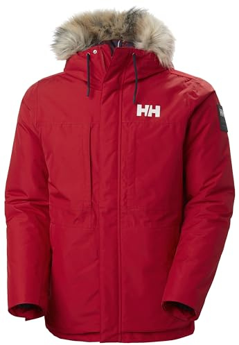 Helly Hansen Hombres Coastal 3.0 Parka, Rojo, L