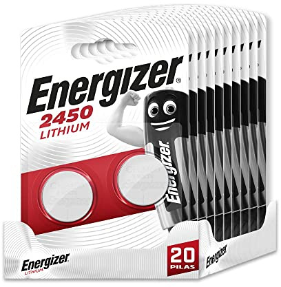 Energizer Lot de 20 Piles spéciales 2450 pour Un Besoin, sans Mercure ajouté et Puissance pour Petits appareils