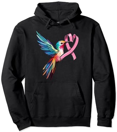 Octobre Rose Colibri Cancer Du Sein Cadeau Octobre Rose Sweat à Capuche