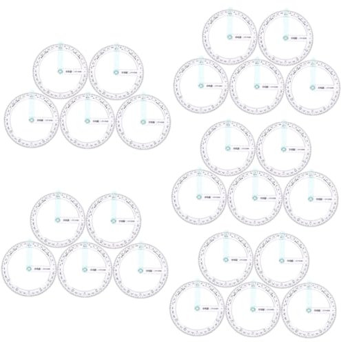 SHINEOFI 25pezzi Goniometro Rotondo Trasparente Strumento Di Misura Riutilizzabile Per Architettura e Progettazione Per Studenti e Professionisti