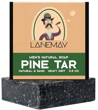 2 Stück Soap Men, Kiefern Teer Seife Für Männer, Natürliche Herrenseife, Alle Natürlichen Seifenstücke, Seife Mit Ätherischen Ölen, Milben Entfernen Und Mit Feuchtigkeit Versorgen