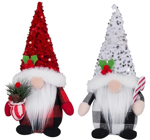 Gogogmee 2stücke Weihnachts-plüschpuppen-Ornamente Als Tischdeko Aus Gefertigt Als Geschenk Für Party Und Home Decor