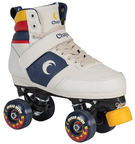 Chaya Rollschuhe Jump Off White - Roller Skates für Damen und Herren im Retro-Look für Roller-Disco - Roll-Schuhe in Weiß