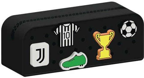 Seven Juventus Juventus Beutel aus Silikon mit personalisierten Aufnähern Seven Juventus, Schule und Freizeit, Jungen und Mädchen