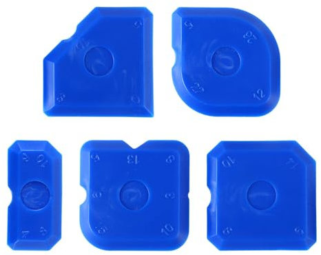 Kit di 5 attrezzi per sigillatura sigillante in silicone, strumenti per la finitura di cucina, bagno e pavimenti
