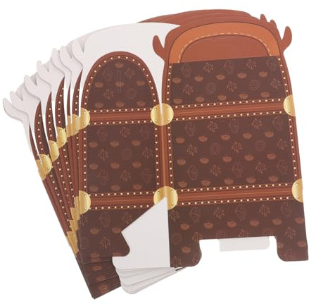 MUCKLILY Boîte à Dragées pour Mariage Coffre Trésor 10 Pcs Carton Rigide Couleurs Vives Poignée Pratique Fête Présents Anniversaire Chocolat Bonbons