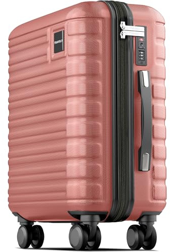 Travely Premium Handgepäck Koffer 55x35x25cm - passend für Air France, KLM und co. I 36L Handgepäck Koffer mit sanften Rollen und praktischem TSA Schloss, Reisekoffer