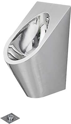 LJTHUU Urinarios comerciales de Descarga de Pared, urinarios de inducción de Acero Inoxidable para baños públicos Masculinos, urinarios de Embudo para baños, utilizados en Bares.