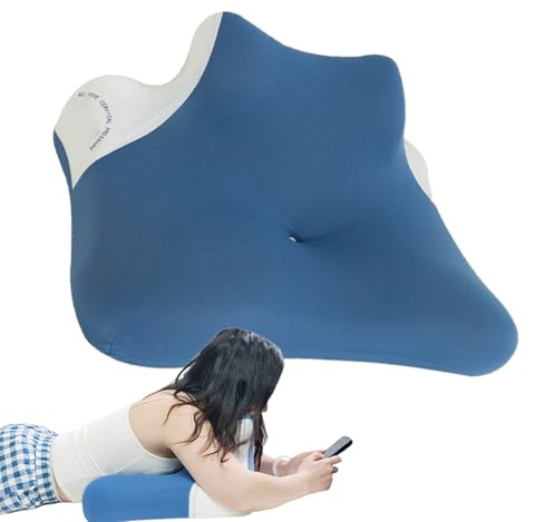 Almohada De Lectura para Cama Cojín Ergonómico Transpirable Cuello Hombros