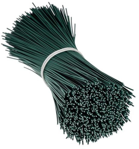 DOITOOL Fascette per Piante e Stringicavo da Giardino 1000 Pezzi, Fascette di Torsione in Ferro Rivestito 0,55 Mm, Legatura Rami e Organizzazione Cavi per Giardinaggio e Uso Domestico,