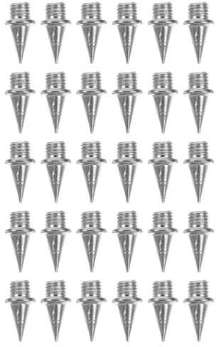 IDEANATEGRATE Clavos de Zapatillas de Atletismo 3/8 Pulgadas 30 Piezas Acero para Correr Pista Velocidad, Púas Metálicas Repuesto para Zapatillas Running Entrenamiento y Competición