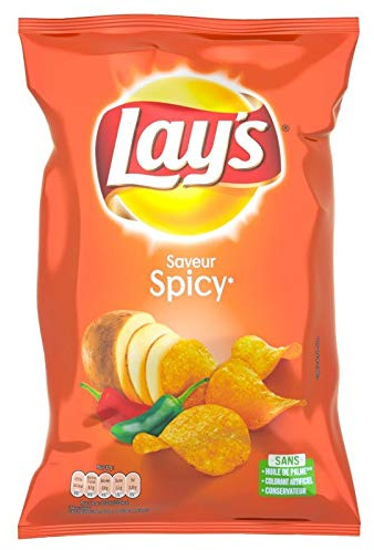Lays Chips Spicy Le Sachet De 3X130G - Livraison Gratuite Pour Les Commandes En France - Prix Par Unité