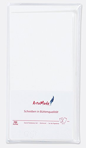 Artoz Set DIN LANG – 10 x fällkort och 10 st. kuvert från serien Artoz 1001 sammansatt i setet ArtoModo innehåller praktiskt förvaringsfodral av stabil plast – format: 220 x 210 mm Format: DIN Lang (220 x 210 mm) 210 – blomvit