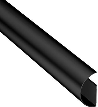 D-Line Maxi CableTraC, TV Cable Tidy, Versatile Cable Management, Wire Cover, Black, Maxi 50 mm (W) x 25 mm (H) x 1 Meter (L)