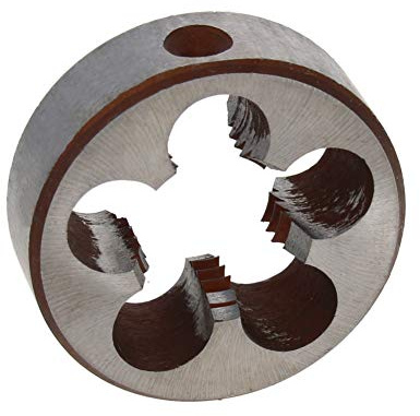 Utoolmart M20 x 2,5 metrische runde Schneideisen Maschinen-Gewindeschneider, runde Schneideisen aus Hochgeschwindigkeitsstahl, 1 Stück