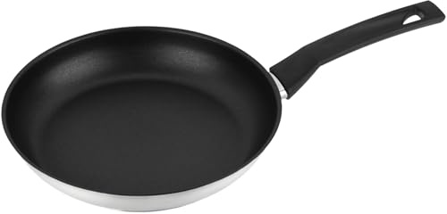 MAGEFESA Durinox - Sarten de 26cm, Acero Inoxidable, Libre de PFOA, Antiadherente Doble Capa, Todas las Cocinas, Inducción, Vitrocerámica, Cocina Sana