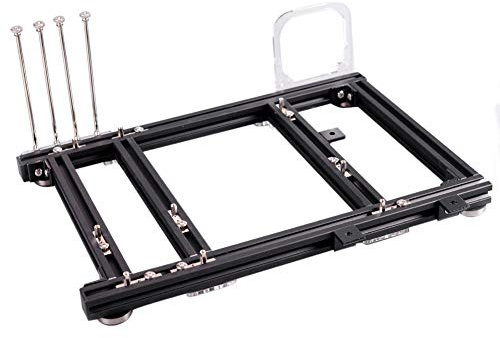 Goshyda PC ITX Case ATX Test Bench, Diseño Abierto DIY 20x20 Aleación de Aluminio M-ATX Air Frame, Plataforma de Prueba de Overclocking, para Placa Base MATX PC Computadora