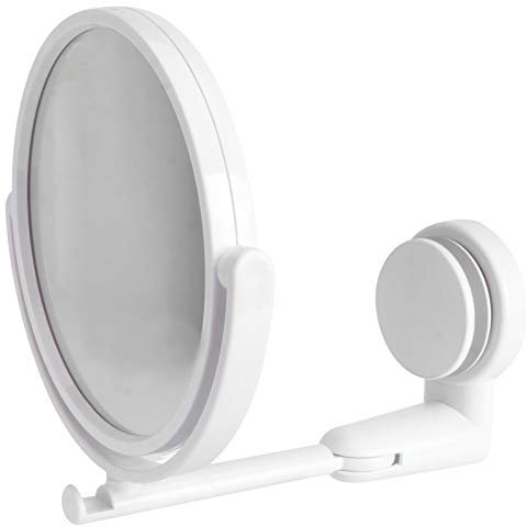 Cabilock Wandspiegel Runder Kosmetikspiegel Verstellbar Drehbar Wand-Make-up-Spiegel Für Badezimmer Zuhause Hotel Ohne Bohren