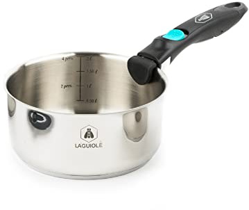 Laguiole - 7-teiliges Set mit abnehmbaren Tipps aus Edelstahl, Greblon C2+, Induktion