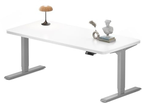 MAIDeSITe S2 Pro Plus Höhenverstellbarer Schreibtisch 160 x 80cm, 2 Motoren | Schreibtisch Höhenverstellbar, 25 mm Einteilige Tischplatte, Traglast 160 kg, 4 Memory-Steuerung, Sitz-Steh-Erinnerung, USB-C