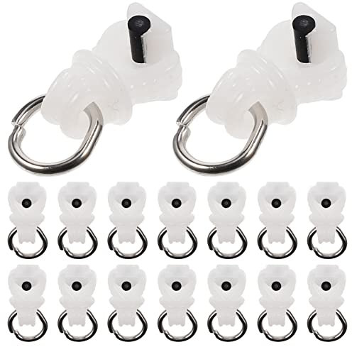 Angoily 100stücke Gardinen Schienenrollen Gardinenläufer Gardinenräder Flexible Gardinengleiter Für Vorhangträger Mit Rädern