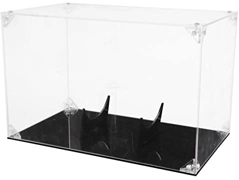 INOOMP Tischständer Box Tischvitrine Fußball-Vitrine Fußball-Display-Ständer Acryl-Fußball-Hülle Fußball-Vitrine Erinnerungsstücke Fußball-Box Desktop-Rugby-Halter Rugby-Container